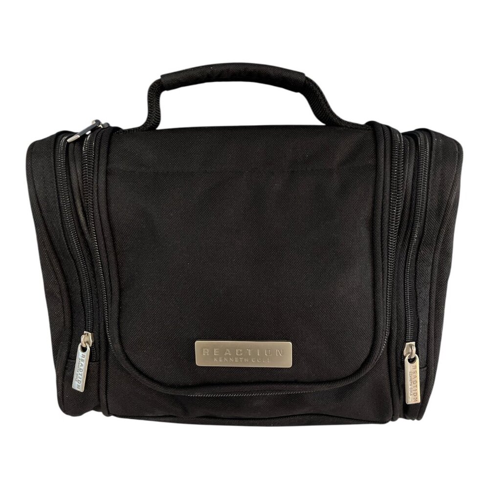 Kenneth Cole Reaction Hanging Toiletry Travel Bag – Black – Multiple Compartment
